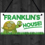 Personalised Pet Turtle House Hanging Plaque