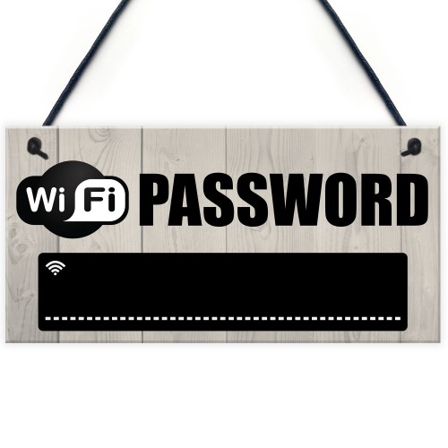 Wifi Password Chalkboard House Warming Gift Hanging Plaque