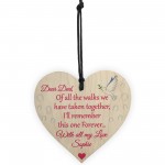 Personalised Dad Walking Down Aisle Wedding Poem Hanging Plaque