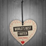 World's Best Farter I Mean Father Father's Day Hanging Plaque