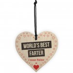 World's Best Farter I Mean Father Father's Day Hanging Plaque