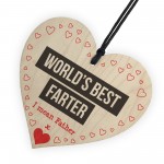 World's Best Farter I Mean Father Father's Day Hanging Plaque