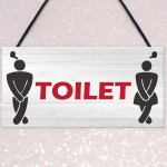 Retro Toilet Sign Funny Vintage Pub Bar Club Hanging Plaque