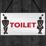 Retro Toilet Sign Funny Vintage Pub Bar Club Hanging Plaque