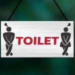 Retro Toilet Sign Funny Vintage Pub Bar Club Hanging Plaque