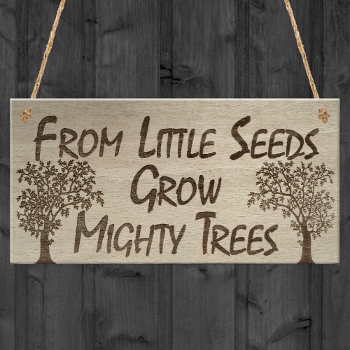 Mighty Trees Motivation Inspiration Friend Gift Hanging Plaque
