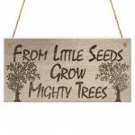 Mighty Trees Motivation Inspiration Friend Gift Hanging Plaque