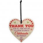 Childminder Perfect Thank You BabySitter Gift Hanging Plaque