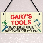Personalised My Tools Man Cave Garage Shed Hanging Plaque