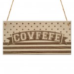 Covfefe Funny Gift Donald Trump President USA Hanging Plaque