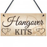 Shabby & Chic Wedding Sign Hangover Kit Bride Groom Gift Plaque