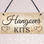 Shabby & Chic Wedding Sign Hangover Kit Bride Groom Gift Plaque