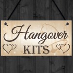 Shabby & Chic Wedding Sign Hangover Kit Bride Groom Gift Plaque