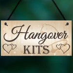 Shabby & Chic Wedding Sign Hangover Kit Bride Groom Gift Plaque