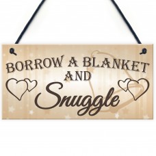 Shabby & Chic Wedding Sign Gift Blanket Snuggle Present Plaque 