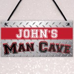 Personalised Man Cave Home Bar Garage Shed Gift Hanging Plaque