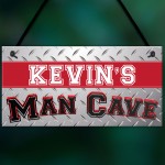 Personalised Man Cave Home Bar Garage Shed Gift Hanging Plaque