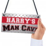 Personalised Man Cave Home Bar Garage Shed Gift Hanging Plaque