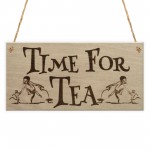 Time For Tea Vintage Retro Home Decor Kitchen Hanging Plaque