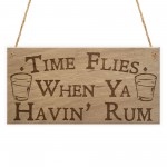 Havin Rum Funny Alcohol Man Cave Home Bar Pub Hanging Plaque 