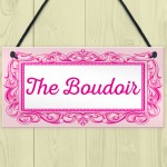 The Boudoir Vintage Shabby French Powder Room Hanging Plaque