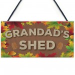 Grandad's Shed Man Cave Workshop Garden Tool Shed Hanging Plaque