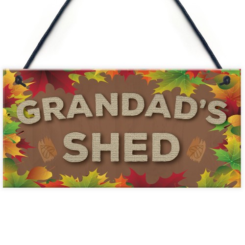 Grandad's Shed Man Cave Workshop Garden Tool Shed Hanging Plaque Grandad's Shed Man Cave Workshop Garden Tool Shed Hanging Plaque