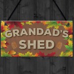 Grandad's Shed Man Cave Workshop Garden Tool Shed Hanging Plaque