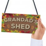 Grandad's Shed Man Cave Workshop Garden Tool Shed Hanging Plaque Grandad's Shed Man Cave Workshop Garden Tool Shed Hanging Plaque