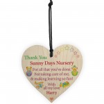 Personalised Thank You Nursery Teacher Gift Hanging Plaque 