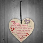Christmas Memorial Mum Tree Bauble Gift Memory Hanging Plaque
