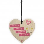 Bridesmaid For A Day Wedding Best Friend Gift Hanging Plaque