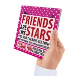 Friends Are Like Stars Christmas Friendship Gift Hanging Plaque