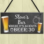 Personalised Beer Man Cave Alcohol Home Bar Pub Hanging Plaque