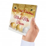 Personalised First 1st Christmas Mr & Mrs Decor Hanging Plaque