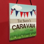 Personalised Caravan Campervan Friendship Gift Hanging Plaque 