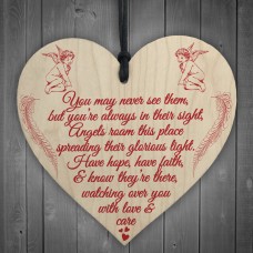 Glorious Light Angels Memorial Bereavement Poem Hanging Plaque