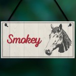 Personalised Horse Pony Name Plate Stable Door Hanging Plaque