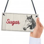 Personalised Horse Pony Name Plate Stable Door Hanging Plaque