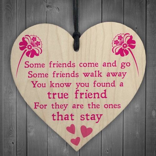 True Friend Poem Friendship Best Friends Gift Hanging Plaque