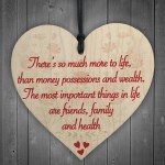 More To Life Inspiration Friendship Family Gift Hanging Plaque