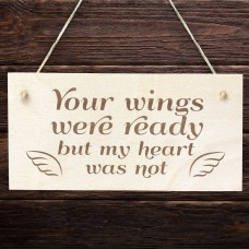 Memorial Hanging Wood Plaque Memorial Decoration Memory Sign
