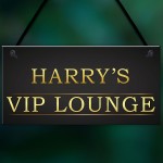 Personalised VIP LOUNGE Man Cave Vintage Decor Hanging Plaque