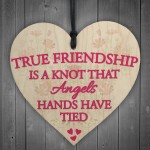True Friendship Knot Angels Best Friend Gifts Hanging Plaque