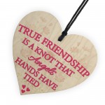 True Friendship Knot Angels Best Friend Gifts Hanging Plaque