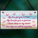 Love For You Memorial Loving Memory Heaven Gift Hanging Plaque