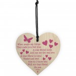 A True Friend - Motivational Friendship Wood Hanging Heart Gift