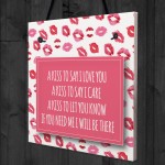 A Kiss To Say Poem Sign Gift for Valentines Day or Wedding