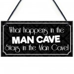 Vintage Man Cave Wall Plaque Sign Gifts Accesories Funny Quote