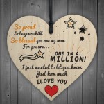 One in a Million Mum Hanging Heart Sign Mothers Day Gift 